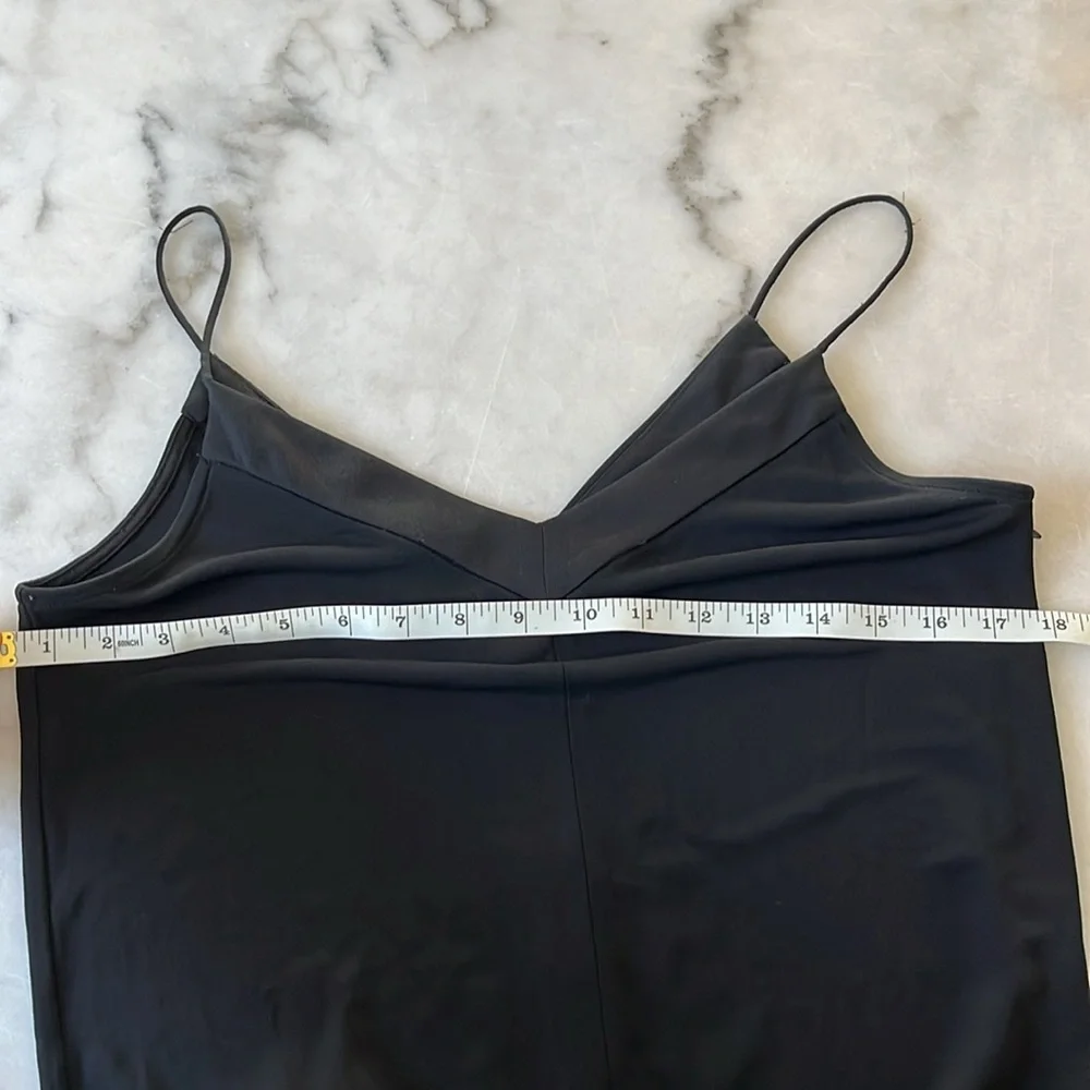 Mango Black Spaghetti Straps Jumpsuit Sz XS/S - Picture 9 of 12